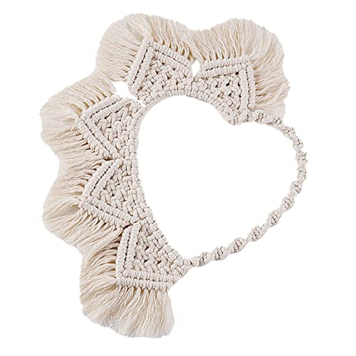 FLCPJGV Tapisserie Bohème En Macramé En Forme de Cœur, Tenture Murale En Coton Tissé pour Arrière-plan D'appartement