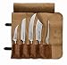Produktbild F. DICK Messerset Red Spirit (Rolltasche, Büffelleder, Ausbeinmesser, Tanto, Zerlegemesser, Kochmesser "AJAX", Büffet-Pinzette, X55CrMoV14 Stahl, nichtrostend, 56° HRC) 81768000