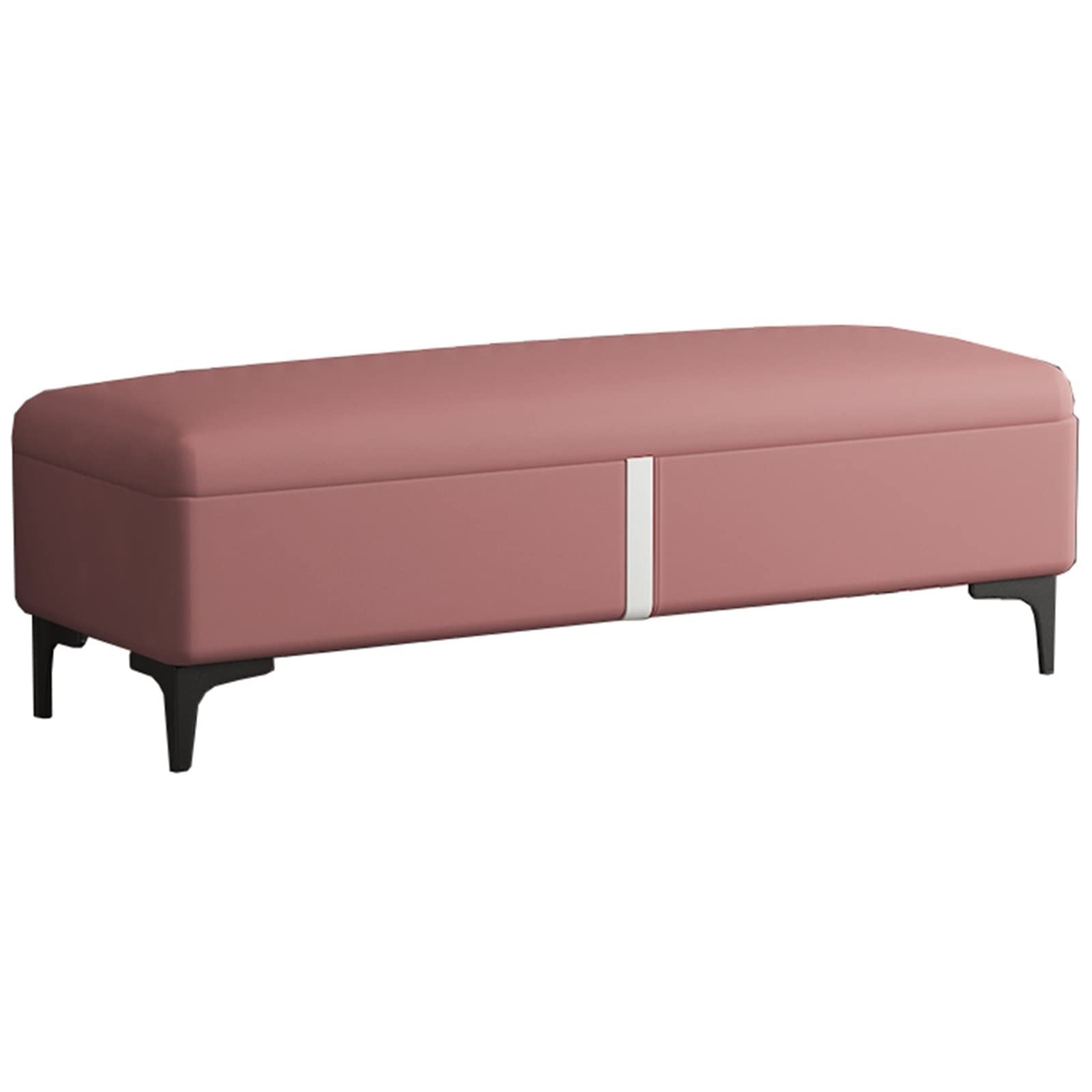 Banc de rangement ottoman vert pour désencombrer l'entrée et s'asseoir confortablement