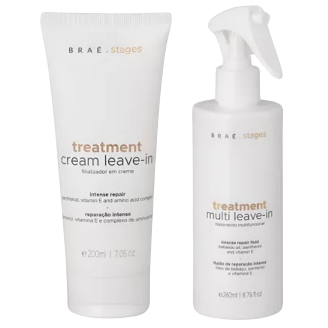 Braé Stages Multi Leave-In Treatment, Intense Repair Fluid with Babassu Oil - Image 2