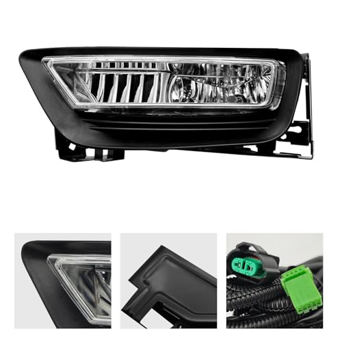 Fog Lights Compatible with Honda Accord 2013 2014 2015 4-door Sedan with H8 12V 55W Halogen Bulbs (Clear Lens) - Image 5