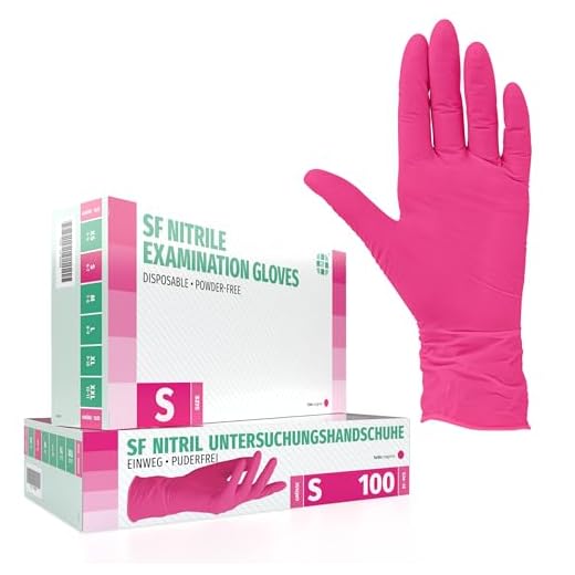 Medi-Inn Vinyl puderfrei Einmalhandschuhe Größe S | 100 Stück | Vinylhandschuhe transparent in praktischer Spenderbox 7 Nitrilhandschuhe 100 Stück Box (S, Magenta) Einweghandschuhe, Einmalhandschuhe, Untersuchungshandschuhe, Nitril Handschuhe, puderfrei, ohne Latex, unsteril, latexfrei, purple, disposible gloves