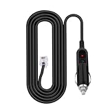 Instalación complicada: enruta sin problemas el cable de alimentación RJ11 del coche alrededor de obstáculos, asegurando que llegue al enchufe sin complicaciones y no interfiera con otros artículos.