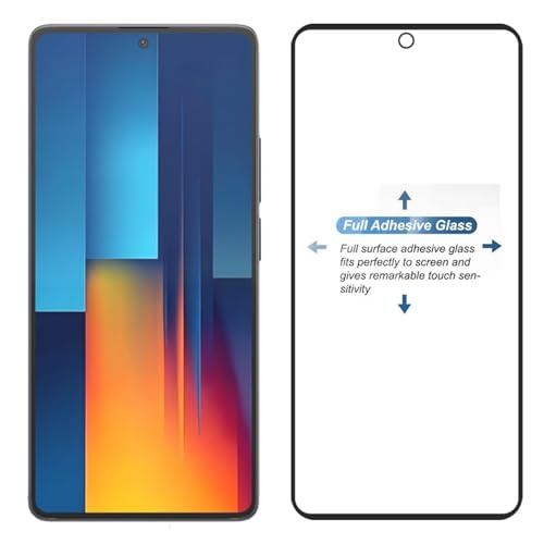 Image of DARKFIT Tempered Glass Premium Screen Protector Compatible for Poco M7 Pro 5G | Edge to Edge Coverage with Easy Installation Kit | Scratch Resistance | HD Clear Glass (Black Border) | Pack of 1