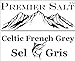 Premier Salt's Celtic Sel Gris Gourmet French Grey Sea Salt (12oz - Coarse Grain) Premium Collection in Re-Sealable Refill Bag - Kosher and Non-GMO