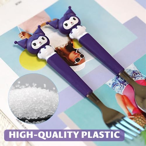 Image of Supvox Cute Cutlery Set for Kids with Storage Case, Easy to Clean(7.87 inch,2Pcs)