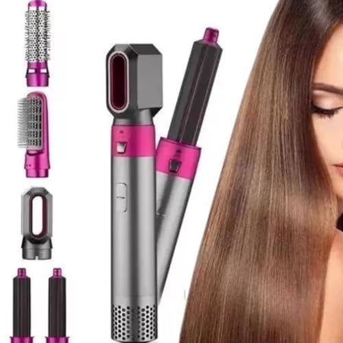 Secador, Alisador e Modelador de Cabelos 5 em 1, Roxo