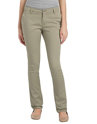 Pantalón Dickies elástico para niña talla grande con corte recto cómodo