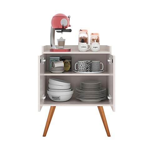 Aparador Buffet Retrô 2 Portas Alexa- Off White - Rpm Móveis