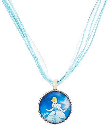 PRAANJAL Princess Cinderella Featured Pendant with Organza Cord Necklace – Kids Jewelry for Girls- Princess Kids Fashion Costume Jewelry for Girls Jewelry, Jewelry