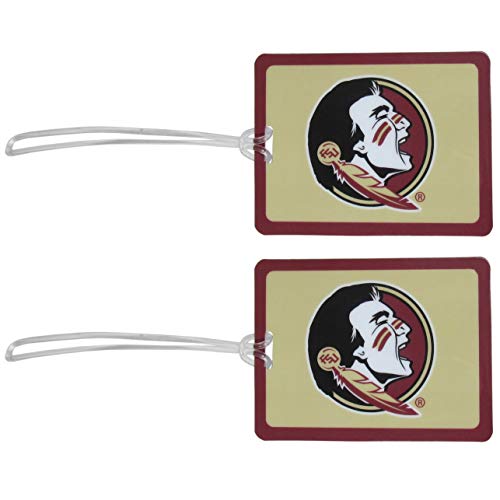 Siskiyou Sports NCAA Florida State Seminoles Vinyl Luggage Tag, 2pk, Maroon, One Size, (C2LT7)