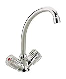 zweigriffarmatur waschtisch Farbe: Chrom \'aquaSu® 06289 3 Zweigriffmischer Standard Plus für Küchenspüle  Chrom  Wasserhahn  Spüle