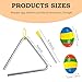 Guiro Instrument, Wooden Maracas For Adults, Wooden Egg Shakers, 6IN Musical Steel Triangle, Latin Percussion Colorful Wooden Musical Instruments for Adults, Parties, Festivals