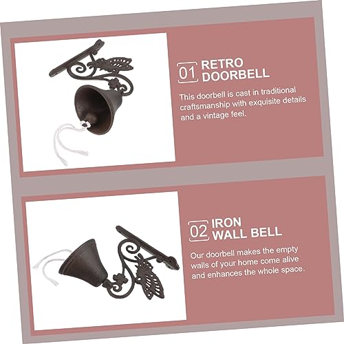 OFFSCH Sino De Metal Para Lojistas Sino De Mão De Bruxa Sinos De Vento Sino De Porta Vintage Sino De