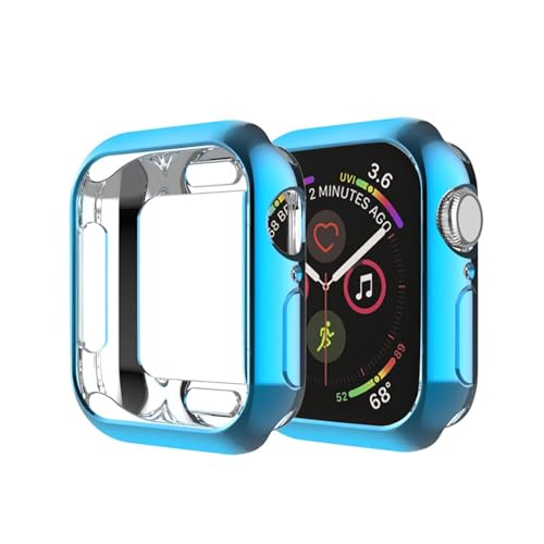 Coque iWatch Series 41mm bleu anti-rayures silicone souple