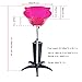 Portable Salon Basin,Portable Shampoo Bowl Rinse Basin with Adjustable Height and Drain,Hairdresse Back Wash Bowl Washing Basin Salon Chair Barber Deep Bowl (Pink)