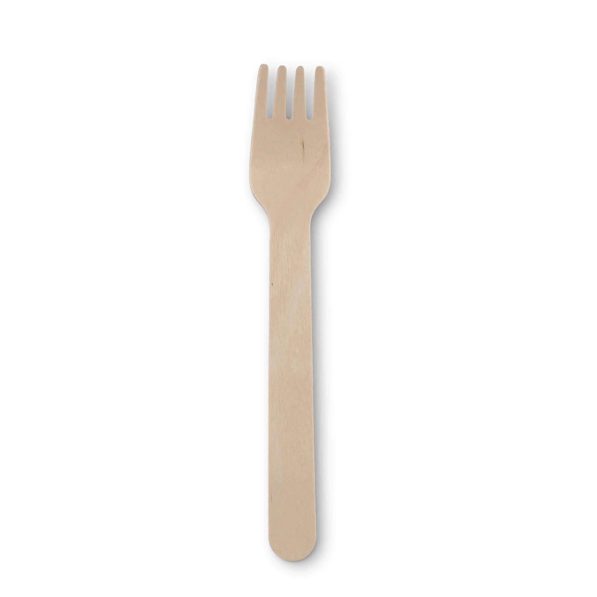 BIOZOYG 1000 Forchette Monouso in Legno - Posate Biodegradabili e Compostabili - Stabili 14 cm