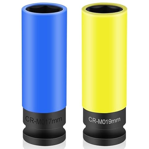 Napęd 17 mm klucz nasadowy do wkrętarki udarowej, nakrętki 19 mm, zestaw kluczy nasadowych Lug Nut Socket, nakrętka 1/2" 12,5 mm napęd, 6-kątna, SW 17 mm, długa, do samochodu / samochodu R63041716