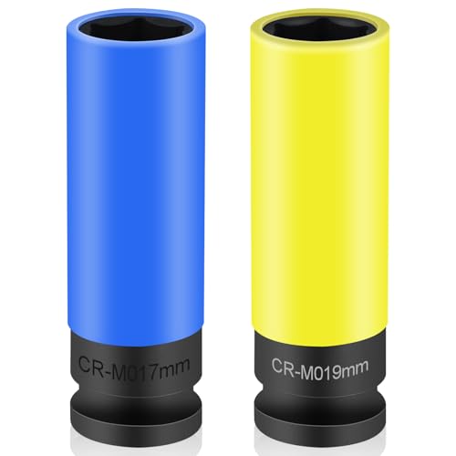 Napęd 17 mm klucz nasadowy do wkrętarki udarowej, nakrętki 19 mm, zestaw kluczy nasadowych Lug Nut Socket, nakrętka 1/2" 12,5 mm napęd, 6-kątna, SW 17 mm, długa, do samochodu / samochodu R63041716