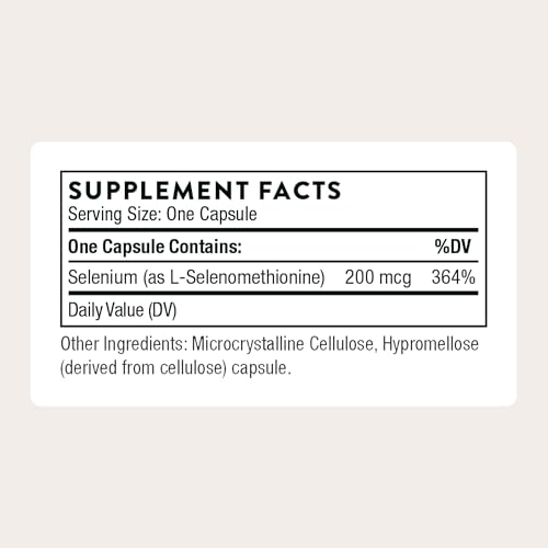 Thorne Selenium L-Selenomethionine Supplement