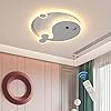 Oninio LED Bambini Plafoniera, Moderne Plafoniere da Incasso con Telecomando, LED Cartoon Dolphin Lampada da Soffitto Illuminazione per Camera dei Bambini Camera da letto Soggiorno Studio