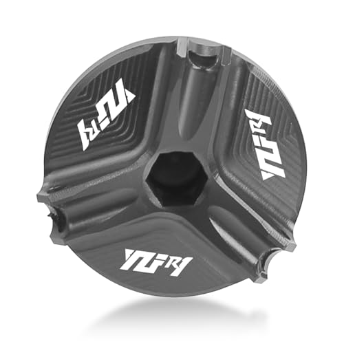 Tapón de aceite M28 3 en color gris para motos Yamaha YZF-R1 de 1998 a 2015