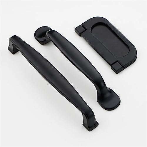 Poignées d'armoire noires contre usure meuble bouton placard