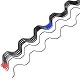 Greenhouse Wiggle Wire Spring Wire Work with Lock Channel, PVC Coated Greenhouse Covering for Attachment of Shade Cloth and Plastic Poly Film [20 PACK]