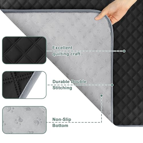 Image of Eterish Reusable Washable Pee Pads for Dogs Large /Extra Large 36'' x 41'' 2 Pack, Absorbent Pet Puppy Dog Training Pads Non-Slip, Waterproof Whelping Potty Pads for Dogs Leak-Proof