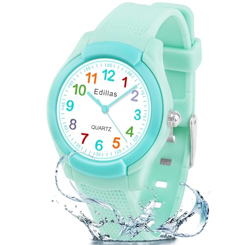 image for Edillas Kids Analog Watch for Girls Boys, Children Waterproof Learning