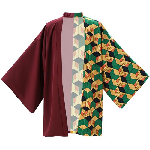 Ya en mundofriki.es: BUERPINKING Disfraz de anime Giyū Tomioka, cosplay, anime, kimono, abrigo, Halloween, carnaval, M