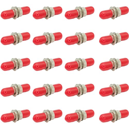 Acopladores de fibra óptica ST a ST para solucionar cortes de red por mala conexión x20
