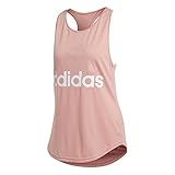 adidas ESS Lin LO Tank Camiseta, Mujer, Rosa (Rosa/Blanco), XL