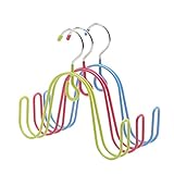 Aligle Multi-Function Stainless Steel Heavy-duty DryingRack Hanger Airer Hanging Shoe Rack Antiskid Shoe Drying Rack Creative Shoes Hanging Sun Scarf Hook, Sock Rack 3 Pack