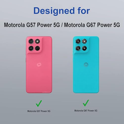 Image of Zapcase Back Case Cover for Motorola G57 Power 5G | Magnetic Case with Built-in Metal Ring | Supports MagSafe Charger, Wallet & Car Mount | Shockproof Hybrid PC + TPU | Blue