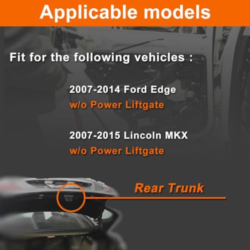 Image of Tailgate Lock Actuator Assembly Compatible with 2007-2014 Edge - 2007-2015 MKX w /o Power Liftgate Rear Trunk Latch