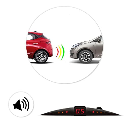 Sensor de Estacionamento Ré Preto Positron 4 Pontos 20mm