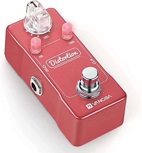 Vangoa Distortion Guitar Pedal, Pédale d’effet de distorsion pour guitare électrique avec True Bypass Mini Single Type… - Les Beatles, Paul McCartney, John Lennon, RIngo Starr, George Harrison Vangoa Distortion Guitar Pedal, Pédale d'effet de distorsion pour guitare électrique avec True Bypass Mini Single Type…