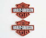 Harley Davidson Logo ( 2 Small) Embroidered Patch to Iron on