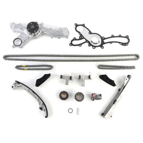 Autodevil Timing Chain Kit Water Pump 2.5L Fit for IS250 2006-2015, 3.5L for GS350 2007-2015 for IS350 2006-2015 GS450h 2007-2011 Car Engine Time Repair Parts with Sprocket Guide Tensioner