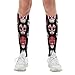 Meaudiwes Party Travel Knee High Stockings, Fashion Dress Decor Socks, Sport Baseball Compression Socks Day Dead Floral Rose Sugar Skull