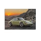 OKNGB Renn-Poster 911 Carrera 930, Sänger-Supercar-Poster, 