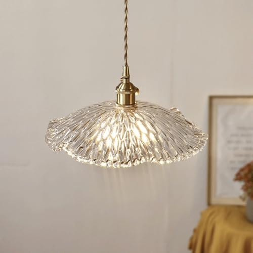 Lampe suspendue verre E27 aux finitions soignées pour décoration de salon - 3