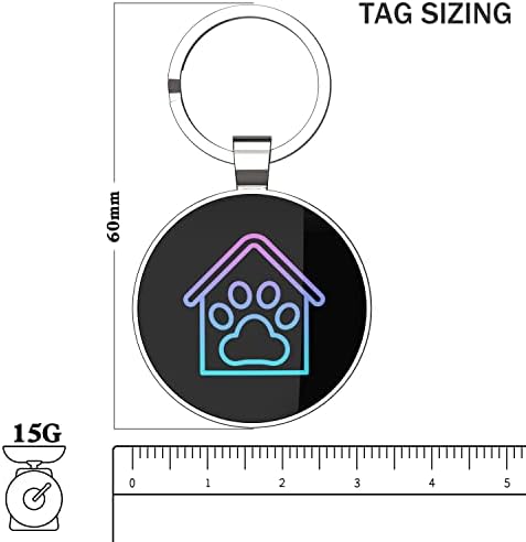 DISONTAG QR Dog Tags for Pets UK Online Dog Name Tag Any Personalized ID Tags for Pet Pass Quick Show Address Name Vaccines and Privacy Protection(32mm)