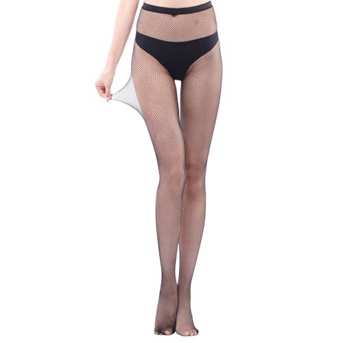 Image of KACOLOR Fishnet Stockings for Women High Waist Tights Thigh High Stockings Mesh Tights Pantyhose