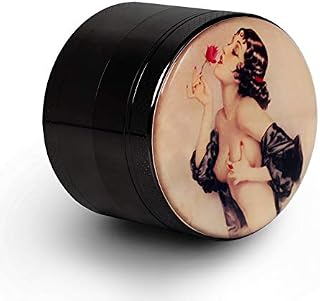 LEWISCARE LC Pin Up Girl Grinder Titanium Premium Herb Grinder 2.2" Wide