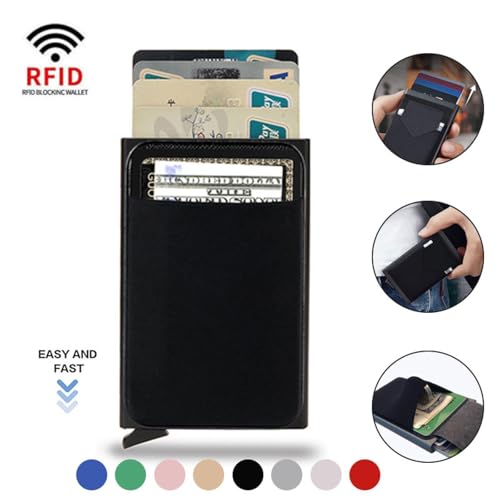 RFID Small Card Holder, Anti-degaussing Credit Card Holder, Men's Wallet, Metal Men's Card Holder, Wallet, Multi-Function Wallet4