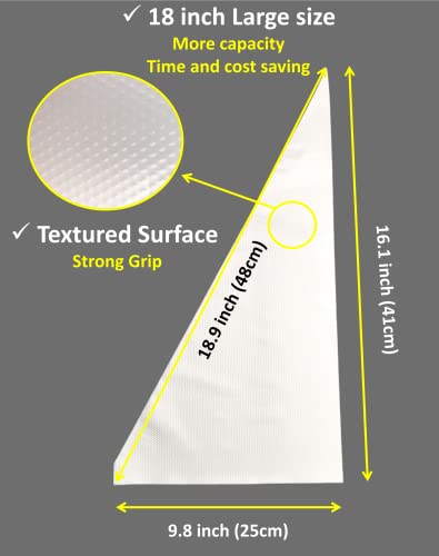 Aneway 18 Inch Large Piping Bags Disposable Pastry Bags 100 Pack Thick Plastic Anti-Burst Icing Piping Bags For Frosting Decorating Cake Cupcake Cookie (18 Inch-100 Pack) #TOP1