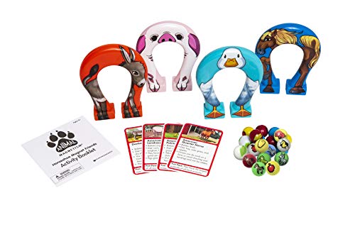 Dowling Magnets Animal Magnetism Horseshoe Magnet Friends: Farm, 28 pieces, multi-color