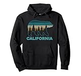 California Bear Vintage Retro Nature Hiking Souvenir Gift Pullover Hoodie